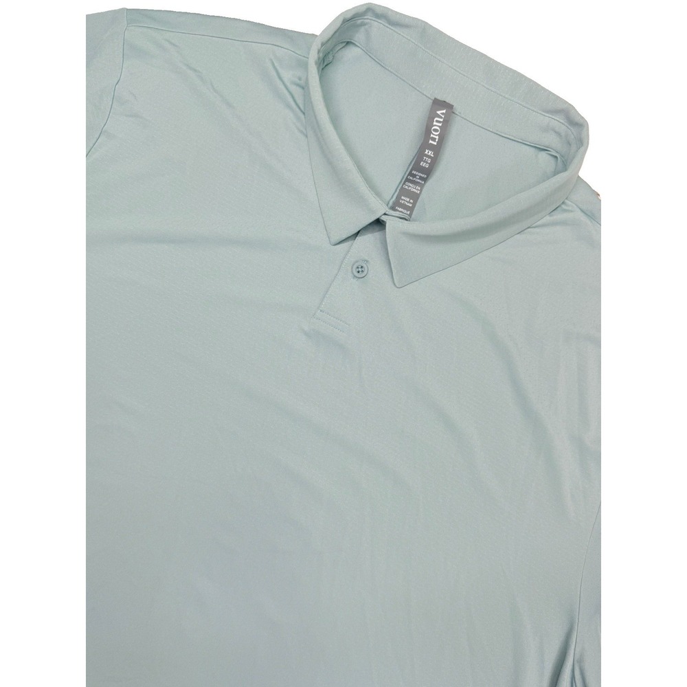 Vuori Viewpoint Polo 2.0 Mens XXL Mist Performance Golf Shirt NWT NEW!